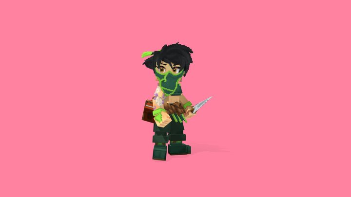 Akali, the rogue assasin [Hytale Fanmodel] 3D Model