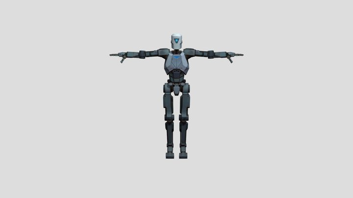 Training Bot (Skin 1) (T-pose) 3D Model