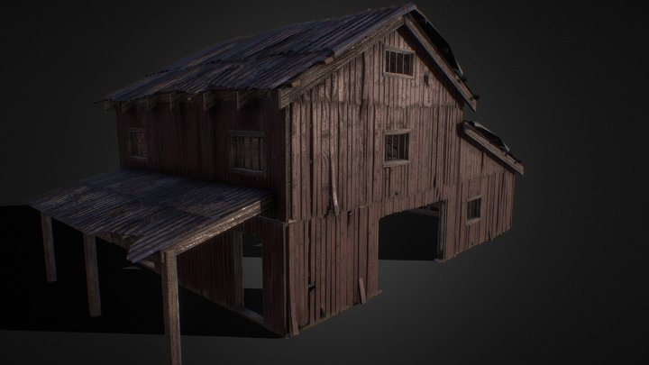House  barn Modular 3D Model