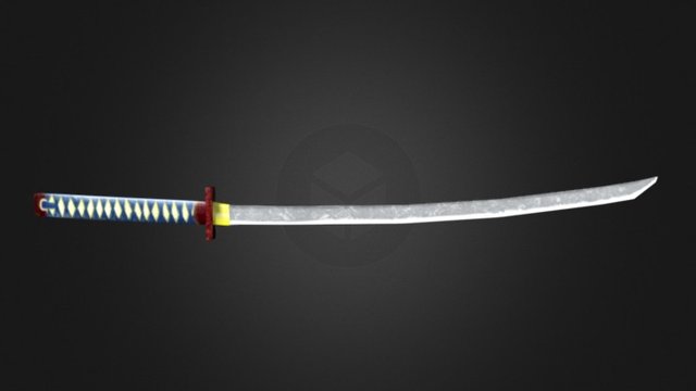 Samurai Sword 3D Model