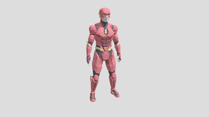Flash (Ezra Miller - Rigged) – Modello 3D gratuito STL