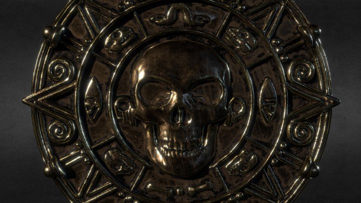 Pirate's Coin (with sources) 3D Model