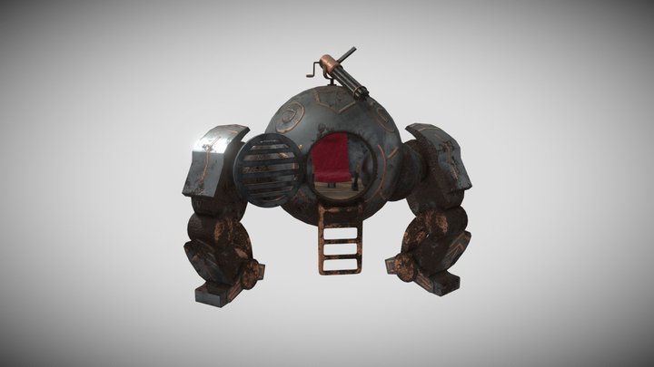 Steampunk Mech 3D Model