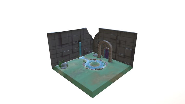 Sword in Stone (Stylized Tester) 3D Model