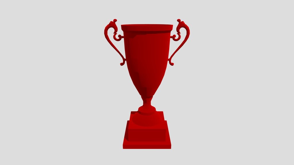 Trophy Cup Sculpted In Blender
