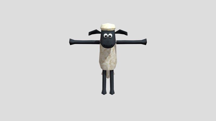 Shaun The Sheep 3D Model