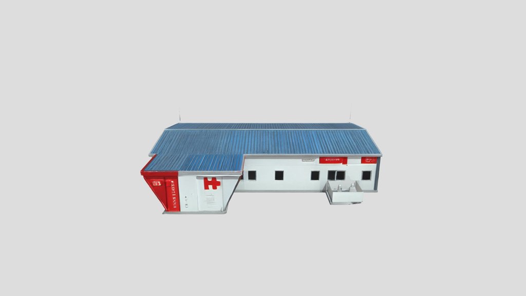 Prefabricated modular field hospital.
