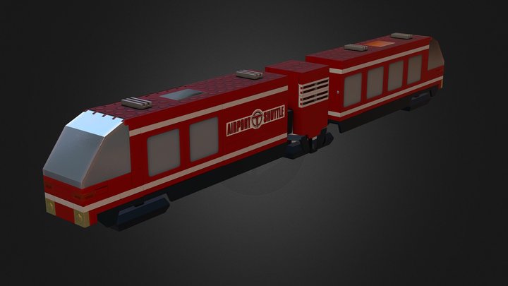 6399 Airport Shuttle Monorail 3D Model