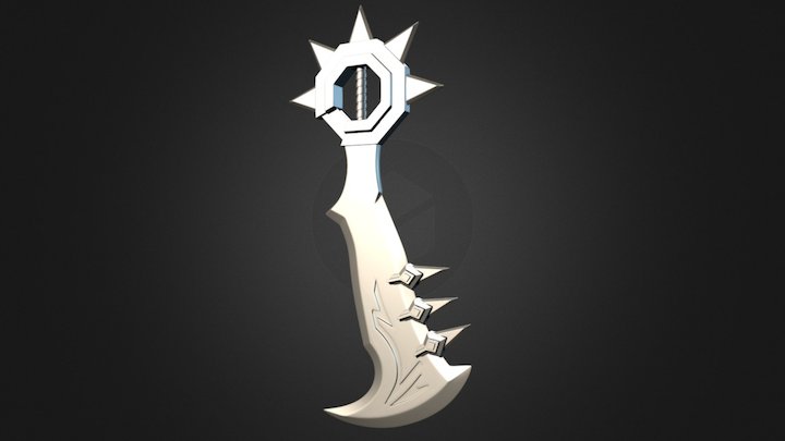 League of Legend - Draven's Axe 3D Model