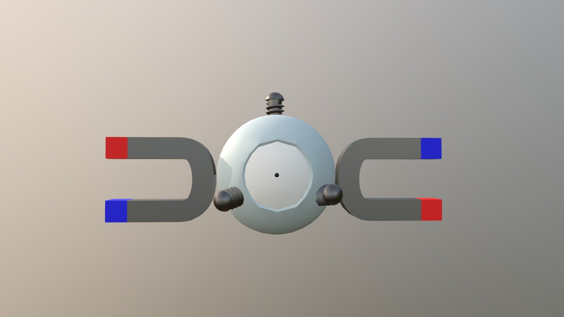 Magnemite - 3D model by Rebecca Kim (@beyckim) [c0d5f4e] - Sketchfab