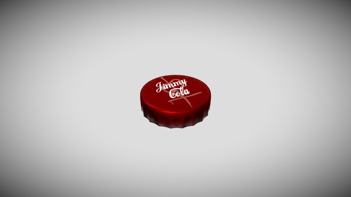 Low-Poly bottle cap 3D Model
