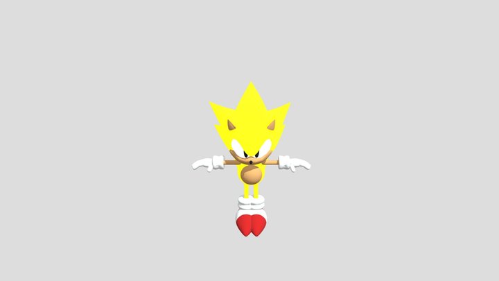 Outcome Memories Super Sonic 3D Model
