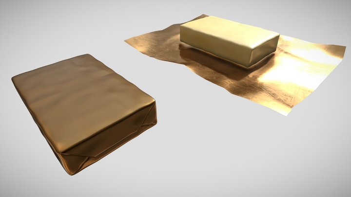 Butter Package 3D Model