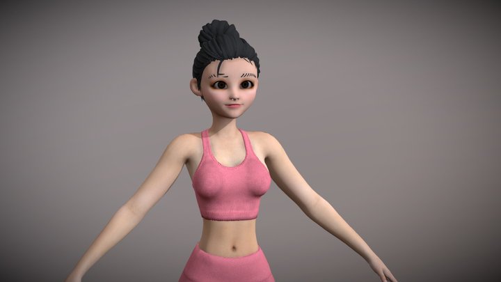 Yoga_Girl 3D Model