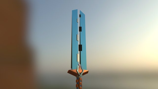 SciFi Sword - Attempt #1 3D Model