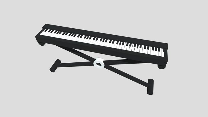 Electric Piano 3D Model
