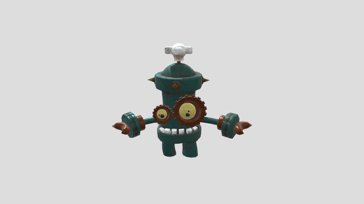 Johnny pump Robot 3D Model