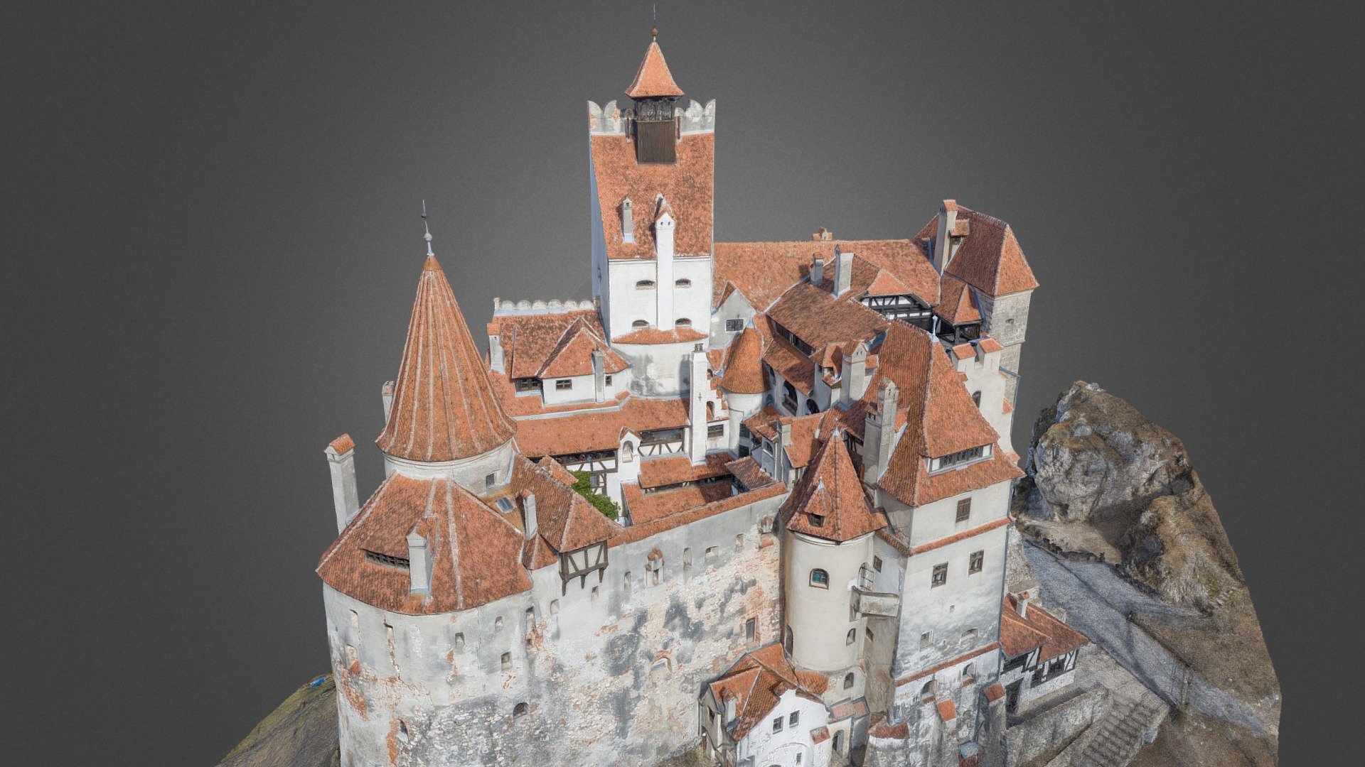 Castelul Bran Dracula's castle Transylvania Buy Royalty Free 3D