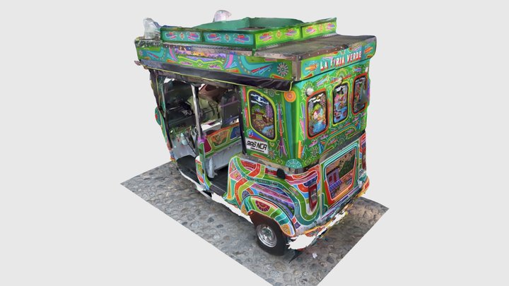 Tuk Tuk in Guatape 3D Model