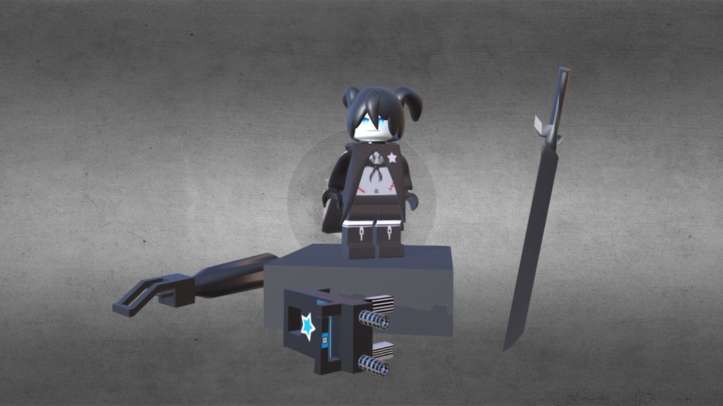Black Rock Shooter - 3D model by Raven13080 [c0dc38e] - Sketchfab
