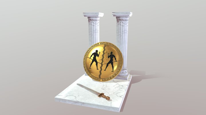 Bouclier Narcisse 3D Model