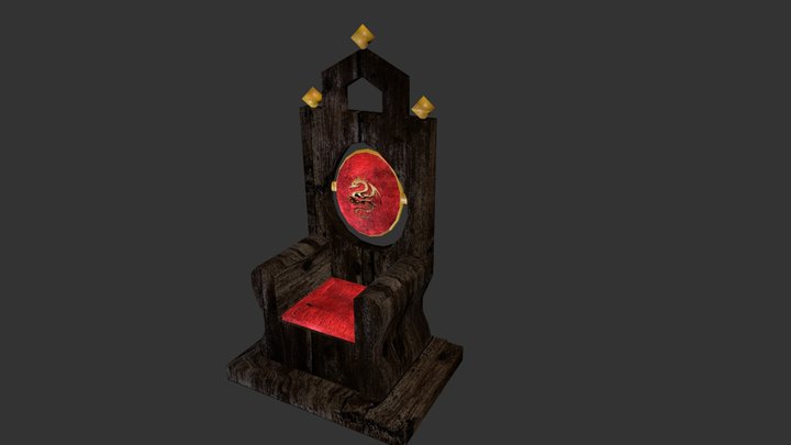 Kings Throne 3D Model