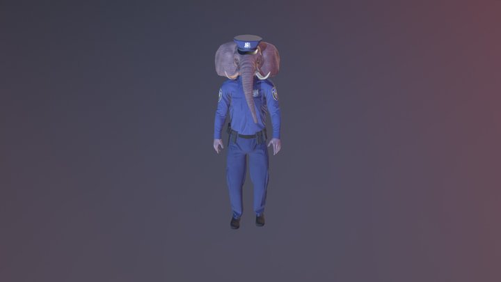 Mister Elephant 3D Model