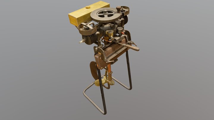 HIGH "Archimedes" perämoottori - Outboard engine 3D Model