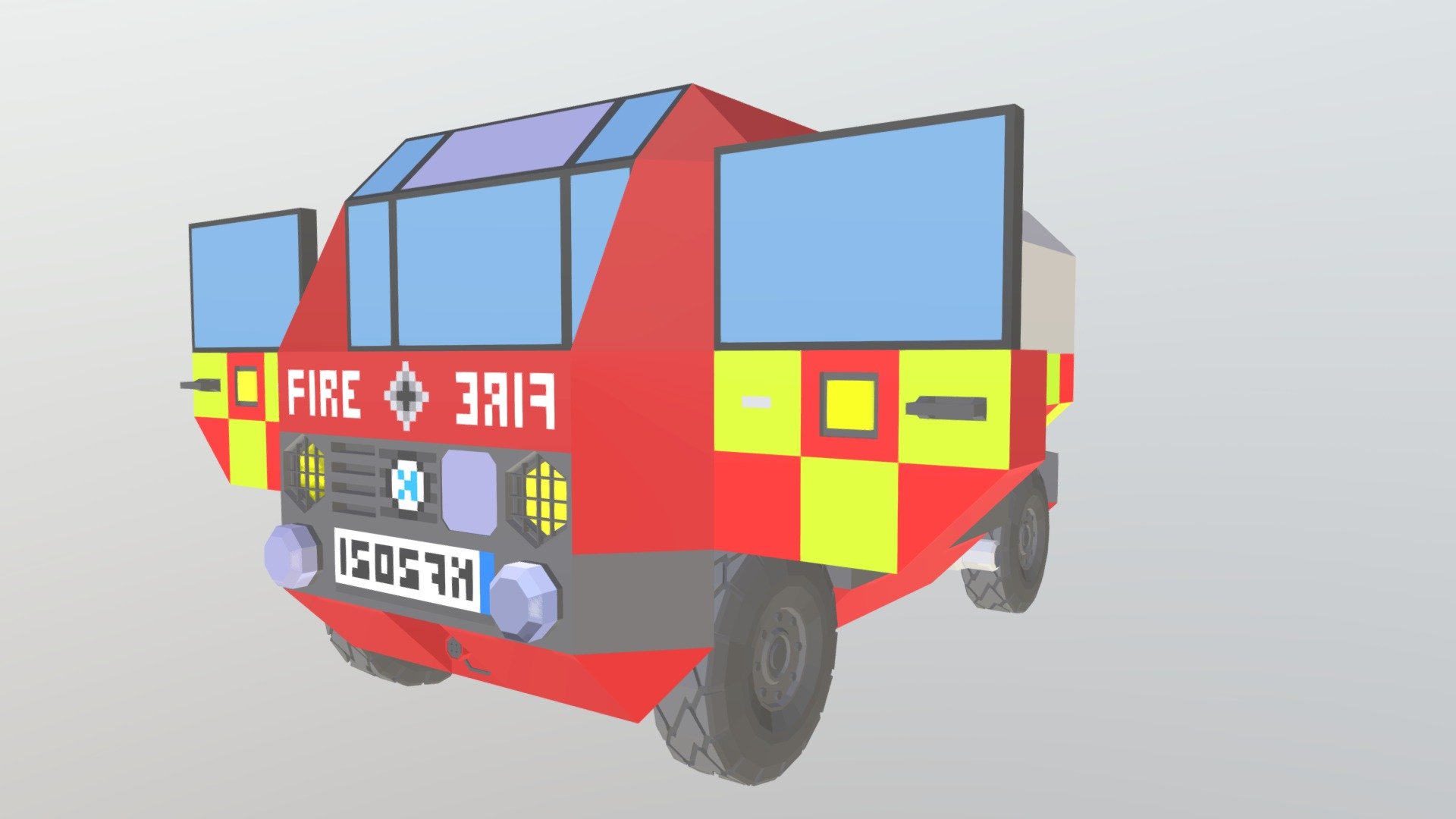 Kei Fire Engine Mk.I - 3D model by ChristopherCourage [c0dee4d] - Sketchfab
