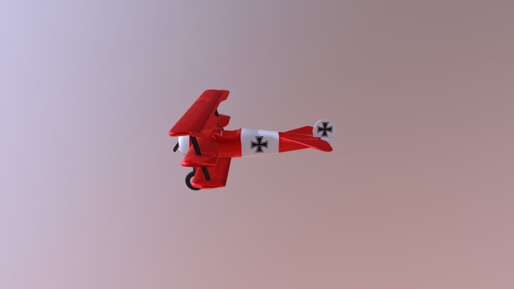 Fokker - Plane WWII 3D Model