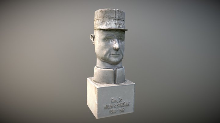 General Milan Rastislav Stefanik 3D Model