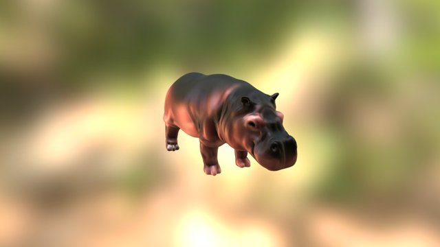 Hippos 3D Model