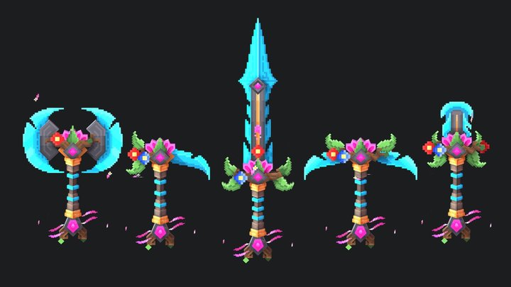 Minecraft Fairy Set WIP 3D Model