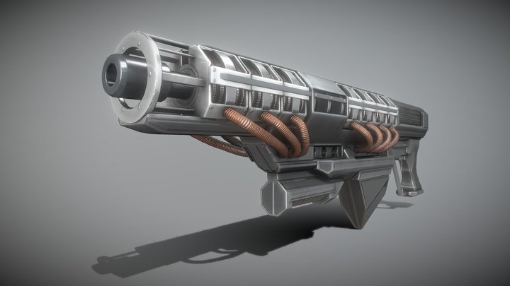 Railgun Prototype – Modello 3D gratuito STL