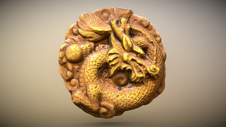 Dragon Medallion 3D Model