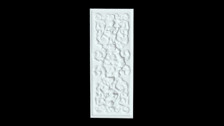 Detalhe central teto sala de música. 3D Model