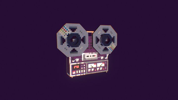 Pixel_Tape_Machine 3D Model