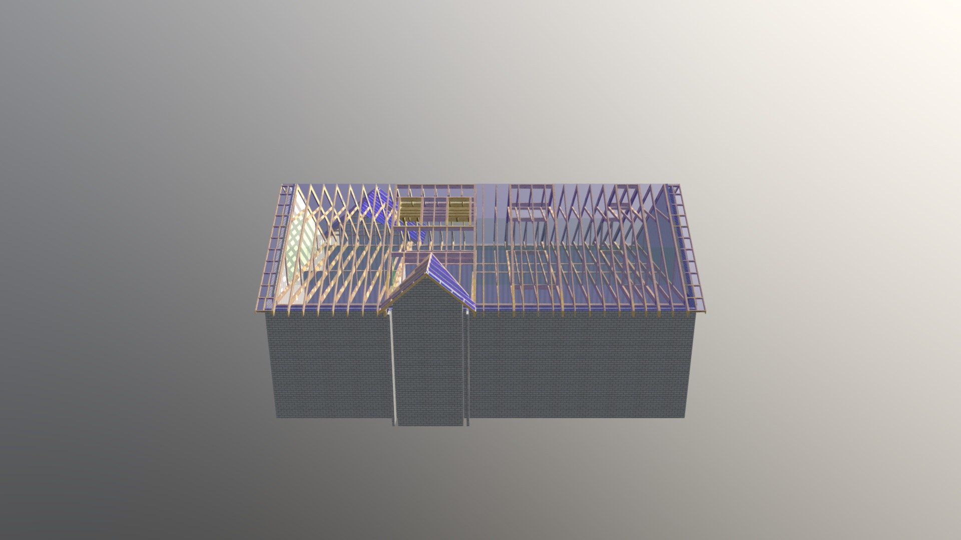 J03954A, Roof Layout - 3D Model By Martin Hallam. Harmony Timber ...