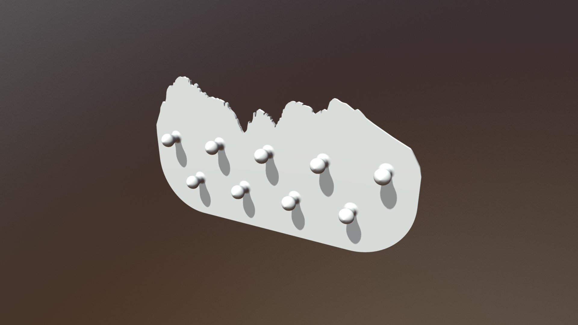Key holder with mountains