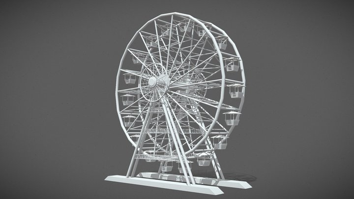 (الحلزونة) ferris wheel 3D Model