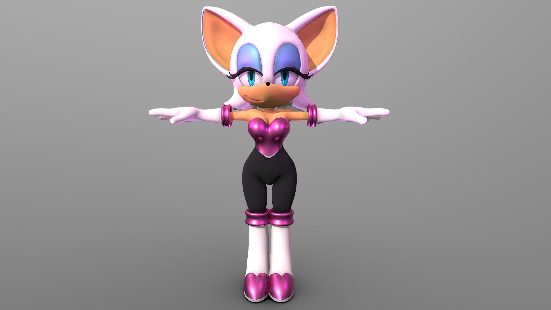 Rouge The Bat 3D model by JayCool (Jay270) [c0e2cdf] Sketchfab