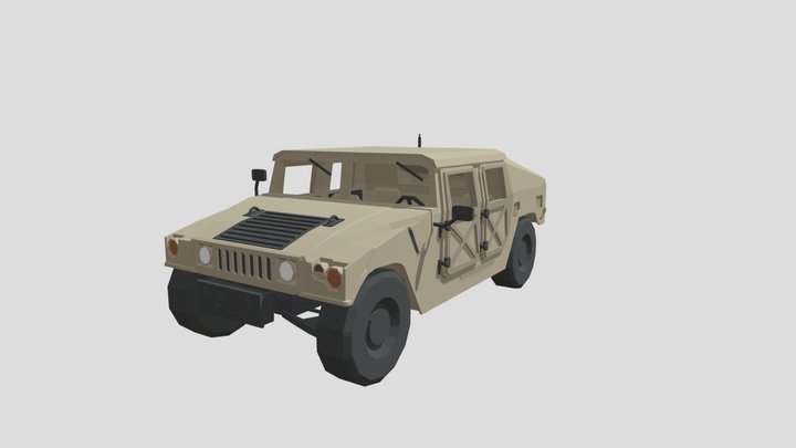 Low Poly Humvee FREE 3D Model