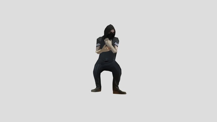hacker man from watchdogs (with animation) – Kostenloses 3D-Modell STL