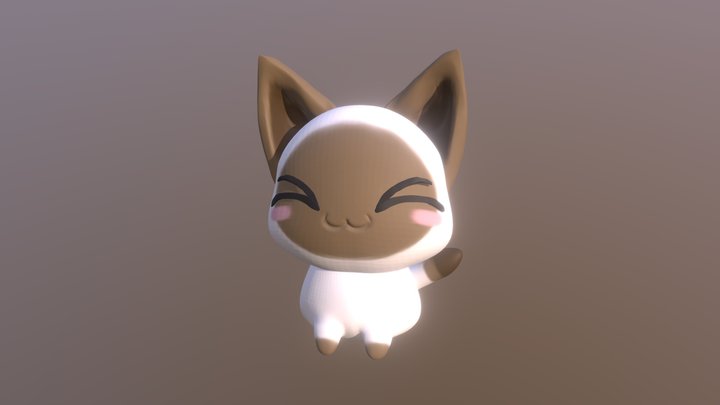 Simple Cat Model 3D Model