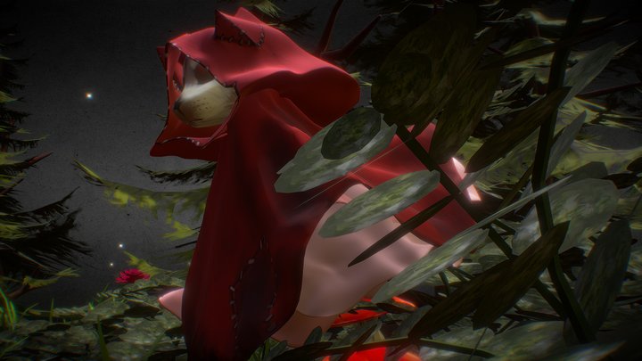 little Red Riding Hood 3D Model