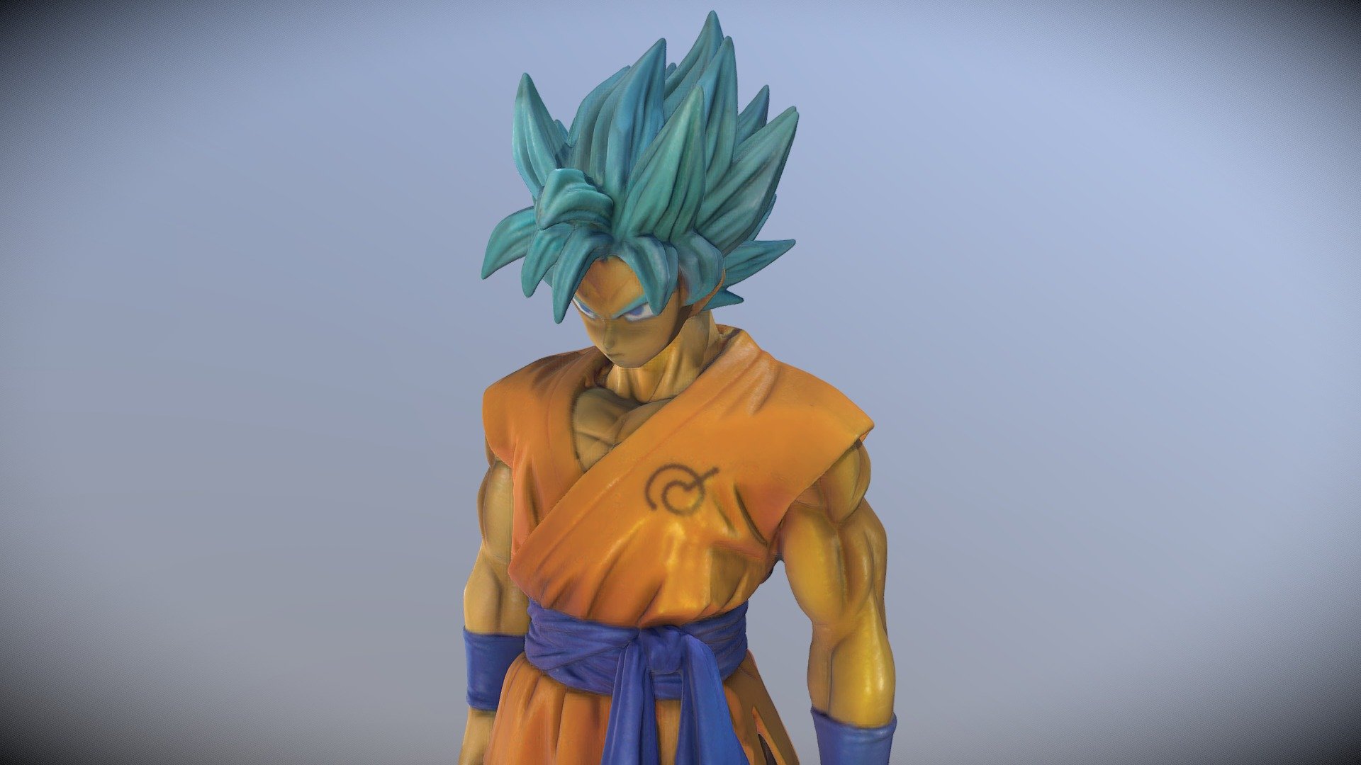 Goku Blue Hair Costume for Kids - wide 5