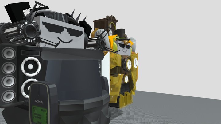 Clock E nokia Dummy Man Test 543 3D Model