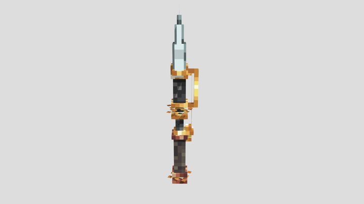 Shovel Steampunk 3D Model