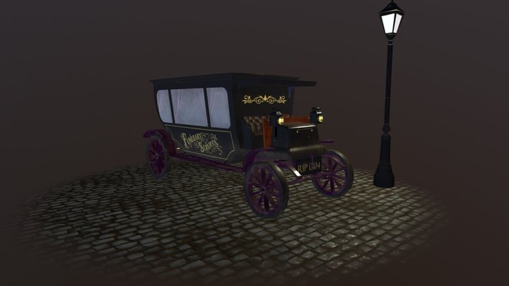 Victorian Hearse (Jack the Ripper themed) 3D Model