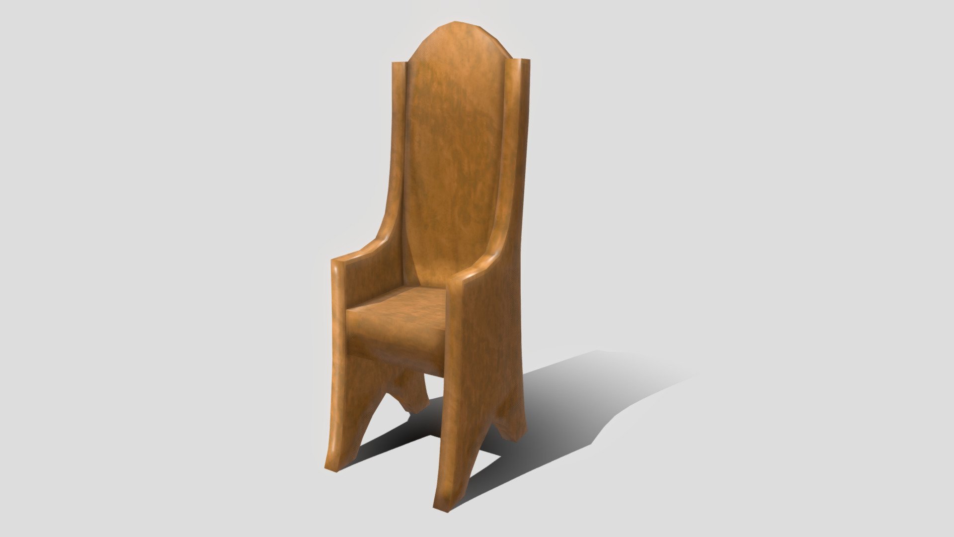 Wooden Throne Armchair